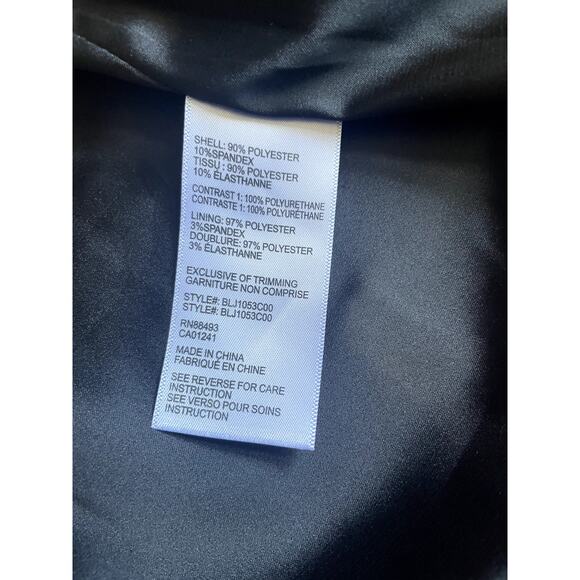 NWOT Blanc Noir Black and Gray Drape Moto Jacket Size M - Picture 8 of 10